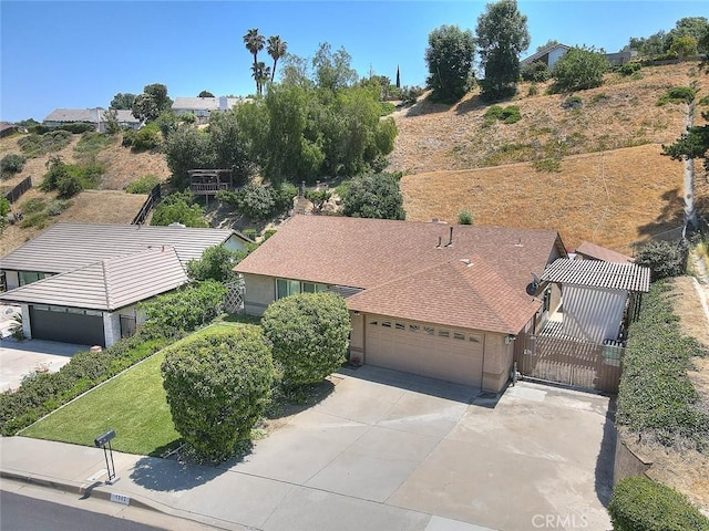 1842 Fern Hollow Dr, Diamond Bar, CA 91765 - view from above of property
