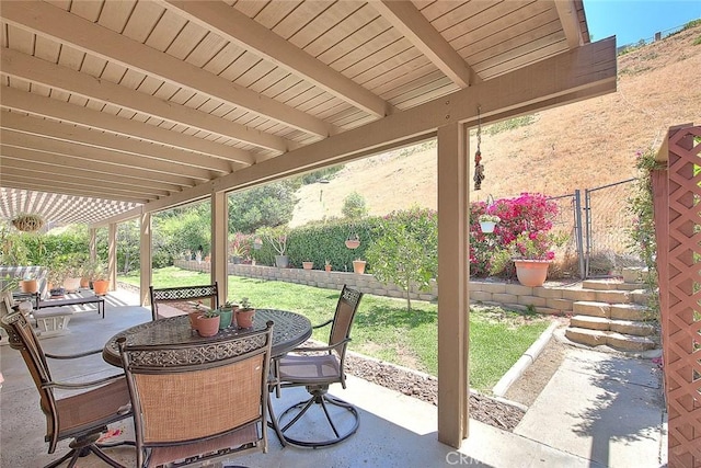 1842 Fern Hollow Dr, Diamond Bar, CA 91765 - fenced backyard featuring a patio area and outdoor dining space