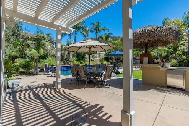 5146 Delaney Ct, Carlsbad, CA 92008 - view of patio with a pergola and an outdoor pool