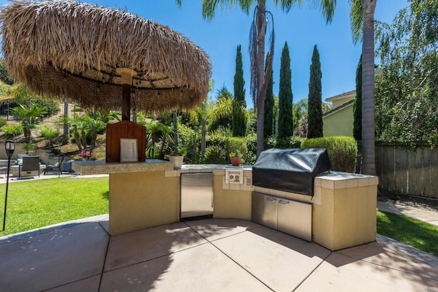 5146 Delaney Ct, Carlsbad, CA 92008 - view of patio / terrace with an outdoor kitchen