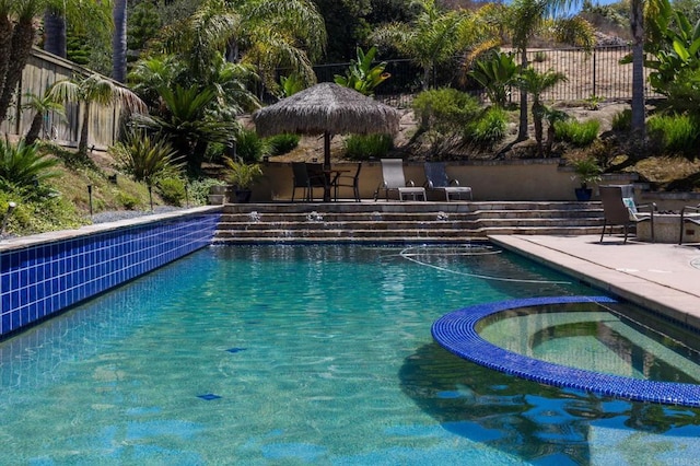 5146 Delaney Ct, Carlsbad, CA 92008 - view of pool featuring a patio and a pool with connected hot tub