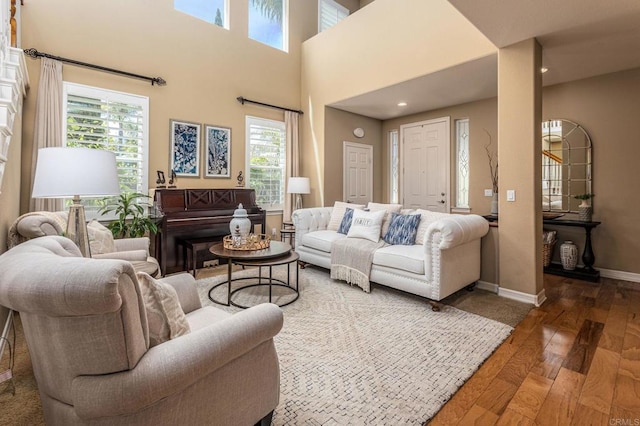 5146 Delaney Ct, Carlsbad, CA 92008 - living area with wood-type flooring and baseboards