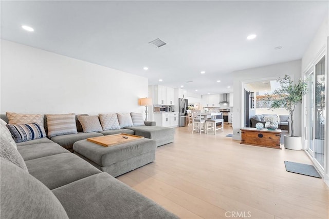 3208 Calle Grande, San Clemente, CA 92672 - living area with light wood-type flooring and recessed lighting