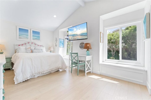 3208 Calle Grande, San Clemente, CA 92672 - bedroom with multiple windows, light wood-type flooring, and recessed lighting