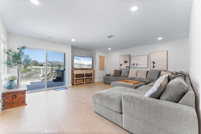 3208 Calle Grande, San Clemente, CA 92672 - living area with light wood-style floors and recessed lighting