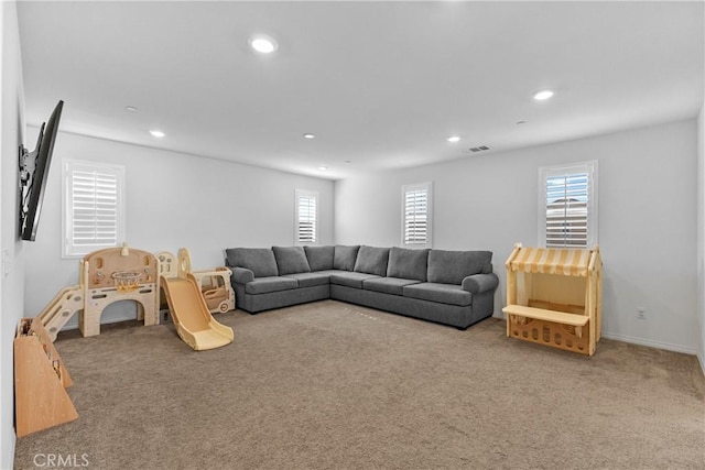 2694 Kings Canyon Dr, Jurupa Valley, CA 92509 - living area with carpet flooring and recessed lighting