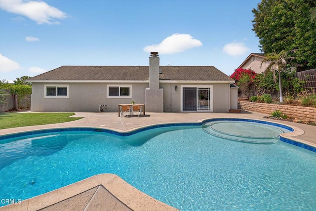 4071 Doane St, Ventura, CA 93003 - view of swimming pool with a patio area and a fenced backyard