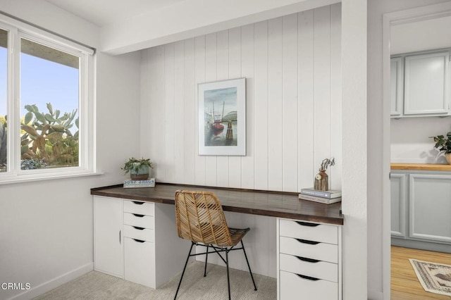 4071 Doane St, Ventura, CA 93003 - home office featuring built in desk and wooden walls