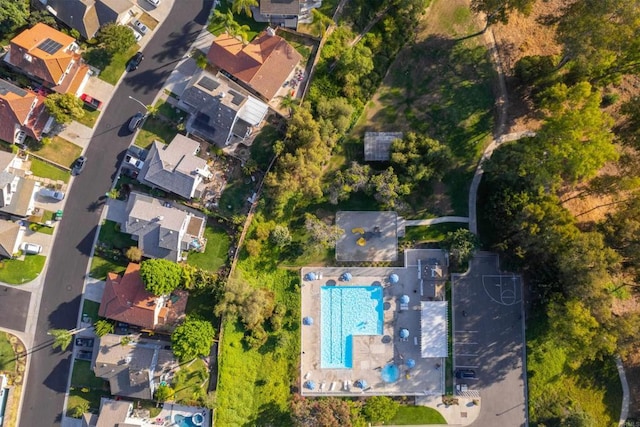 647 Boysenberry Way, Oceanside, CA 92057 - aerial overview of property's location featuring a pool area and nearby suburban area