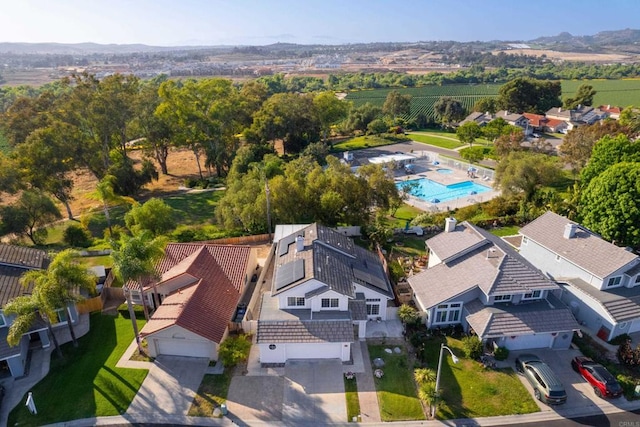647 Boysenberry Way, Oceanside, CA 92057 - bird's eye view of a pool area