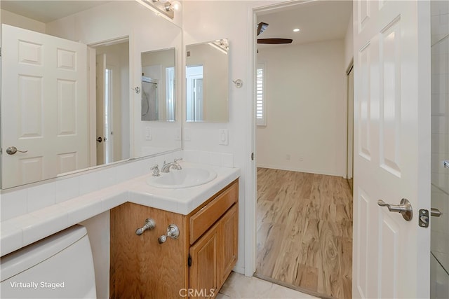 2768 Somerset Pl, Rowland Heights, CA 91748 - bathroom featuring vanity and wood finished floors