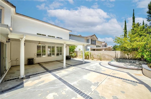 2768 Somerset Pl, Rowland Heights, CA 91748 - fenced backyard featuring ceiling fan and a patio