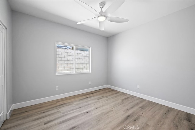 11128 Stamy Rd, Whittier, CA 90604 - unfurnished room featuring light wood-type flooring and a ceiling fan