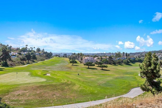 7570 Gibraltar St Unit 101, Carlsbad, CA 92009 - view of community featuring view of golf course and an area to practice putting