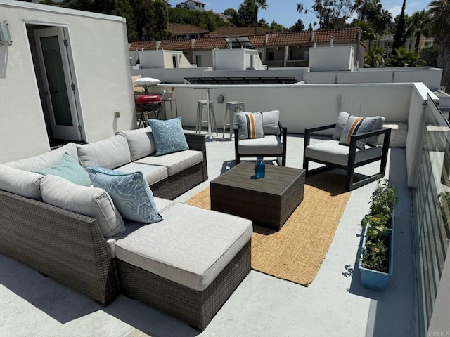 7570 Gibraltar St Unit 101, Carlsbad, CA 92009 - view of patio with an outdoor living space