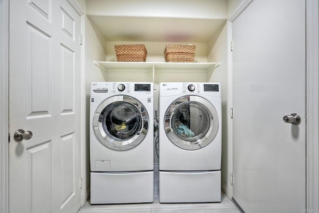 5232 Palmera Dr, Oceanside, CA 92056 - laundry area with separate washer and dryer