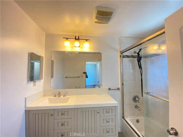 3759 Ahern Dr, Baldwin Park, CA 91706 - full bathroom featuring vanity and bath / shower combo with glass door