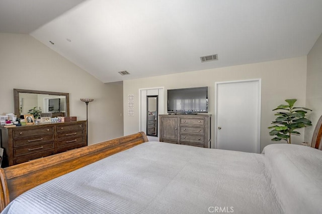 13421 Hubbard St Unit 119, Sylmar, CA 91342 - bedroom featuring lofted ceiling