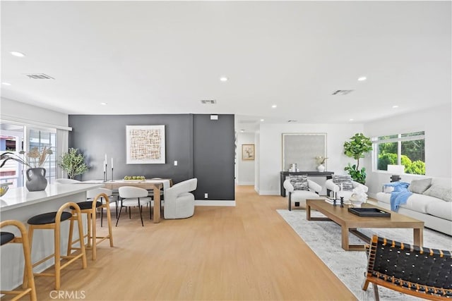 20832 Halldale Ave, Torrance, CA 90501 - living area with light wood-style floors and recessed lighting