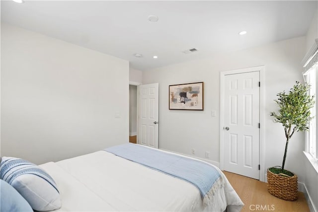 20832 Halldale Ave, Torrance, CA 90501 - bedroom featuring light wood-style flooring and recessed lighting