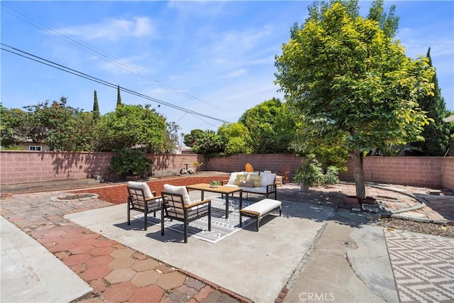 20832 Halldale Ave, Torrance, CA 90501 - fenced backyard with an outdoor hangout area and a patio area