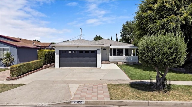 20832 Halldale Ave, Torrance, CA 90501 - ranch-style house featuring driveway, a garage, and a front lawn