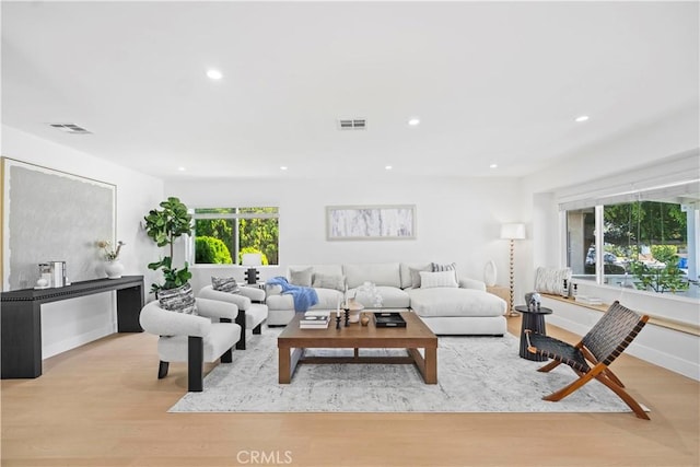 20832 Halldale Ave, Torrance, CA 90501 - living area featuring wood finished floors and recessed lighting