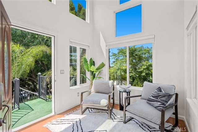 210 N Stage Coach Ln, Fallbrook, CA 92028 - sitting room with wood finished floors and a high ceiling