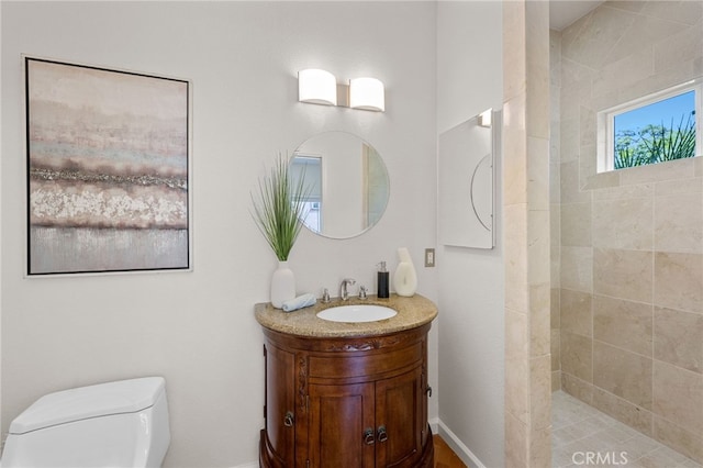 210 N Stage Coach Ln, Fallbrook, CA 92028 - bathroom with vanity and a walk in shower