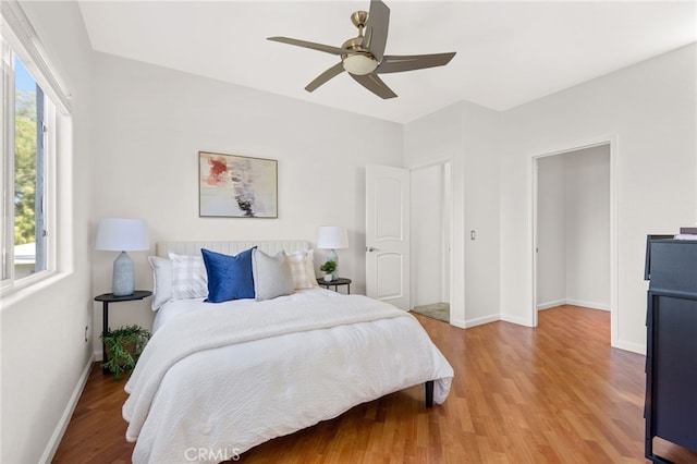 210 N Stage Coach Ln, Fallbrook, CA 92028 - bedroom with light wood-style floors and a ceiling fan