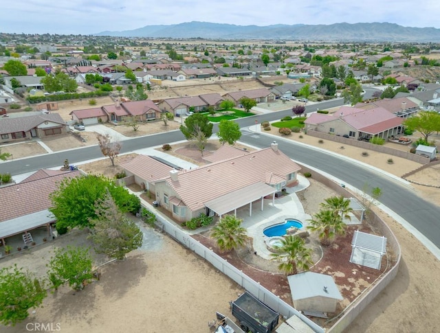 13436 Havasu Rd, Apple Valley, CA 92308 - aerial perspective of suburban area with a mountain backdrop