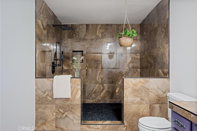 161 Pine Ridge Rd, Crestline, CA 92325 - bathroom with walk in shower and vanity
