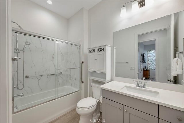 11537 Alton Dr, Corona, CA 92883 - bathroom with vanity and shower / bath combination with glass door