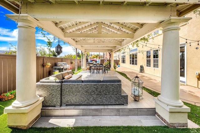 2814 Rambling Vista Rd, Chula Vista, CA 91915 - fenced backyard with outdoor lounge area, outdoor dining area, and a patio area