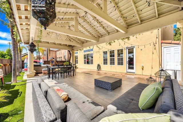 2814 Rambling Vista Rd, Chula Vista, CA 91915 - view of patio / terrace featuring an outdoor living space