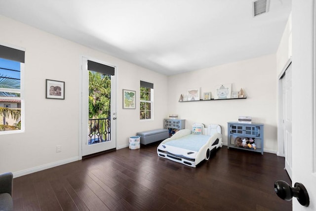 2814 Rambling Vista Rd, Chula Vista, CA 91915 - bedroom with access to exterior and wood finished floors
