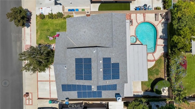 2146 N Brower St, Simi Valley, CA 93065 - view from above of property with a pool area