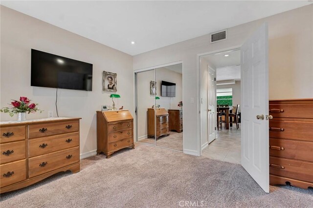 2146 N Brower St, Simi Valley, CA 93065 - bedroom featuring light carpet and a closet