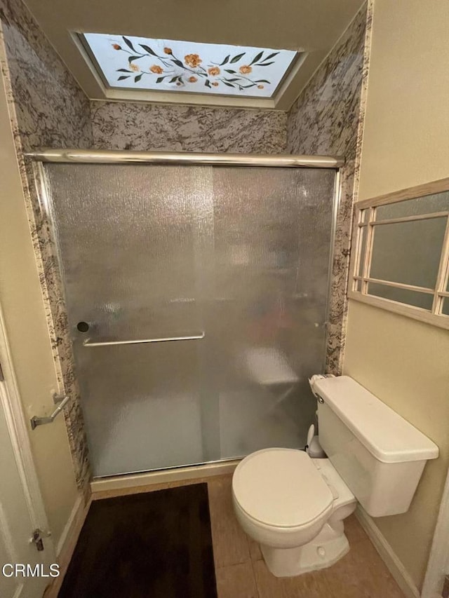 109 B St, Fillmore, CA 93015 - bathroom with a shower stall and tile patterned floors