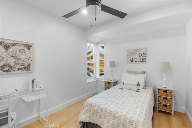 17824 Holmes Ave, Cerritos, CA 90703 - bedroom with wood finished floors and ceiling fan