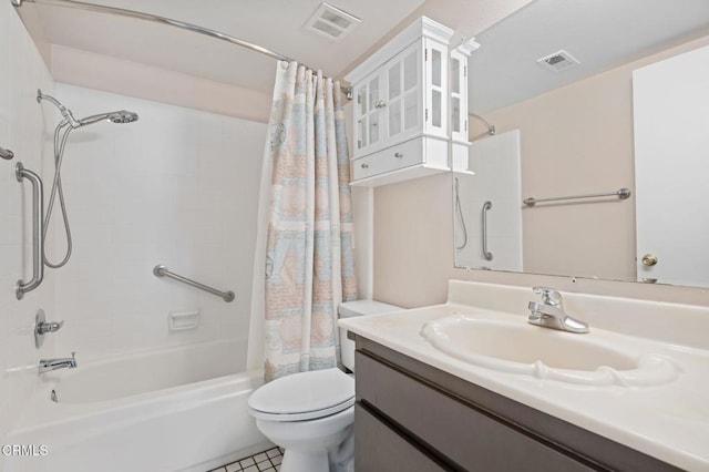 1310 Anza Ct, Oxnard, CA 93035 - bathroom with shower / bathtub combination with curtain and vanity