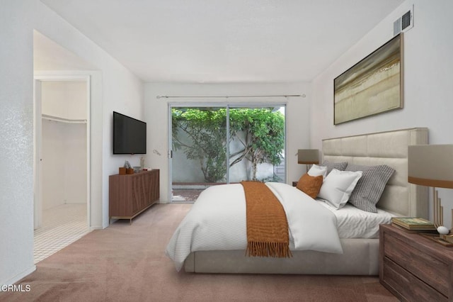 1310 Anza Ct, Oxnard, CA 93035 - bedroom with light carpet, access to outside, and a spacious closet