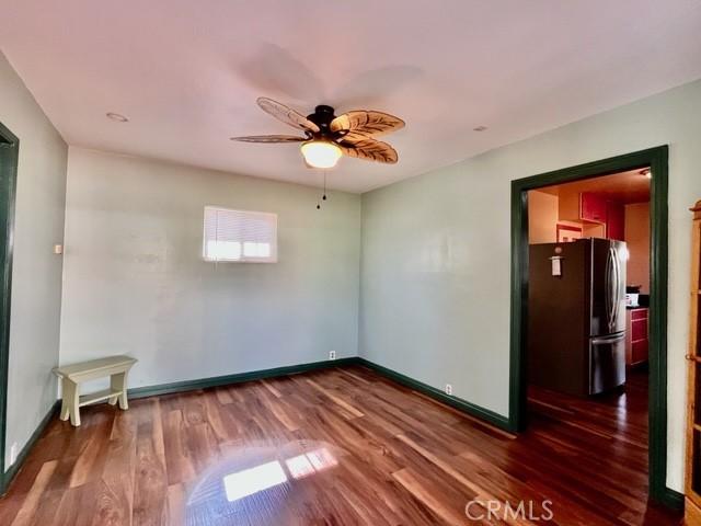430 W 19th St, San Pedro, CA 90731 - empty room featuring wood finished floors and ceiling fan