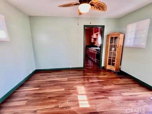 430 W 19th St, San Pedro, CA 90731 - spare room with ceiling fan and wood finished floors