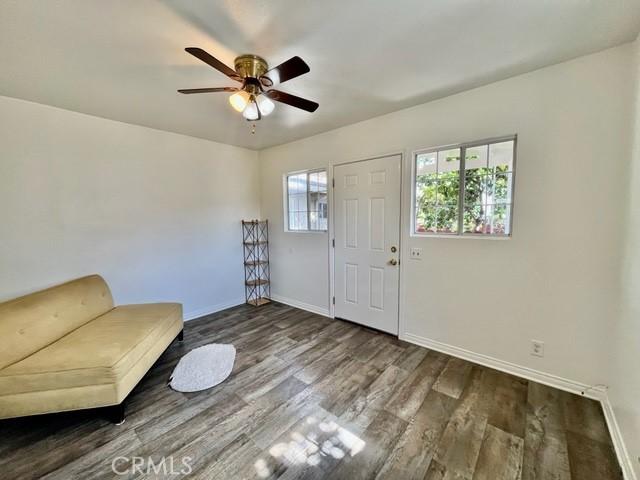 430 W 19th St, San Pedro, CA 90731 - sitting room featuring wood finished floors and ceiling fan