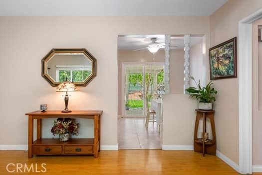 2968 Casitas Ave, Altadena, CA 91001 - hallway with wood finished floors and baseboards