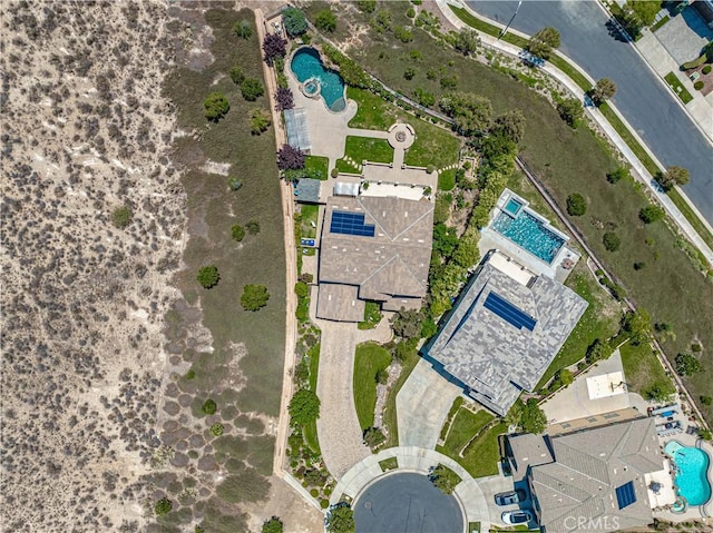 22348 Driftwood Ct, Saugus, CA 91350 - drone / aerial view of a pool area