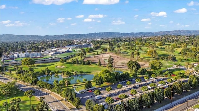 13232 Lorca Rd, La Mirada, CA 90638 - drone / aerial view of a water and mountain view and a local golf course