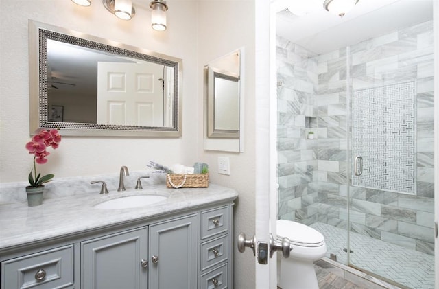2535 Jefferson St Unit 10, Carlsbad, CA 92008 - bathroom featuring vanity and a shower stall