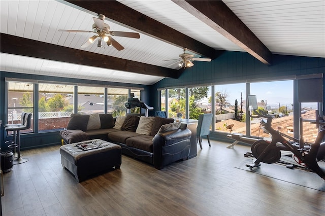 942 University Ave, Burbank, CA 91504 - living room featuring a ceiling fan and hardwood / wood-style floors